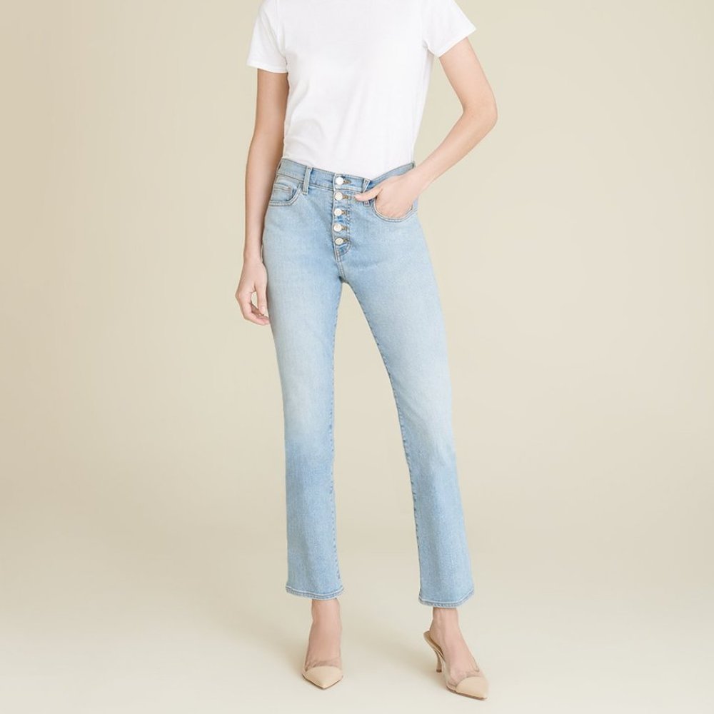 NWT Veronica Beard High-Rise Cropped Jean
